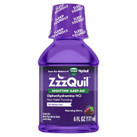 Vicks ZzzQuil Night Time Sleep Aid Liquid 6 fl. oz., PK12 01550